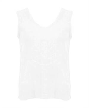 NEW DOLCEZZA women's pullover tank top in white